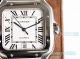 Swiss Grade Replica Cartier Santos Stainless Steel White Dial Watch (4)_th.jpg